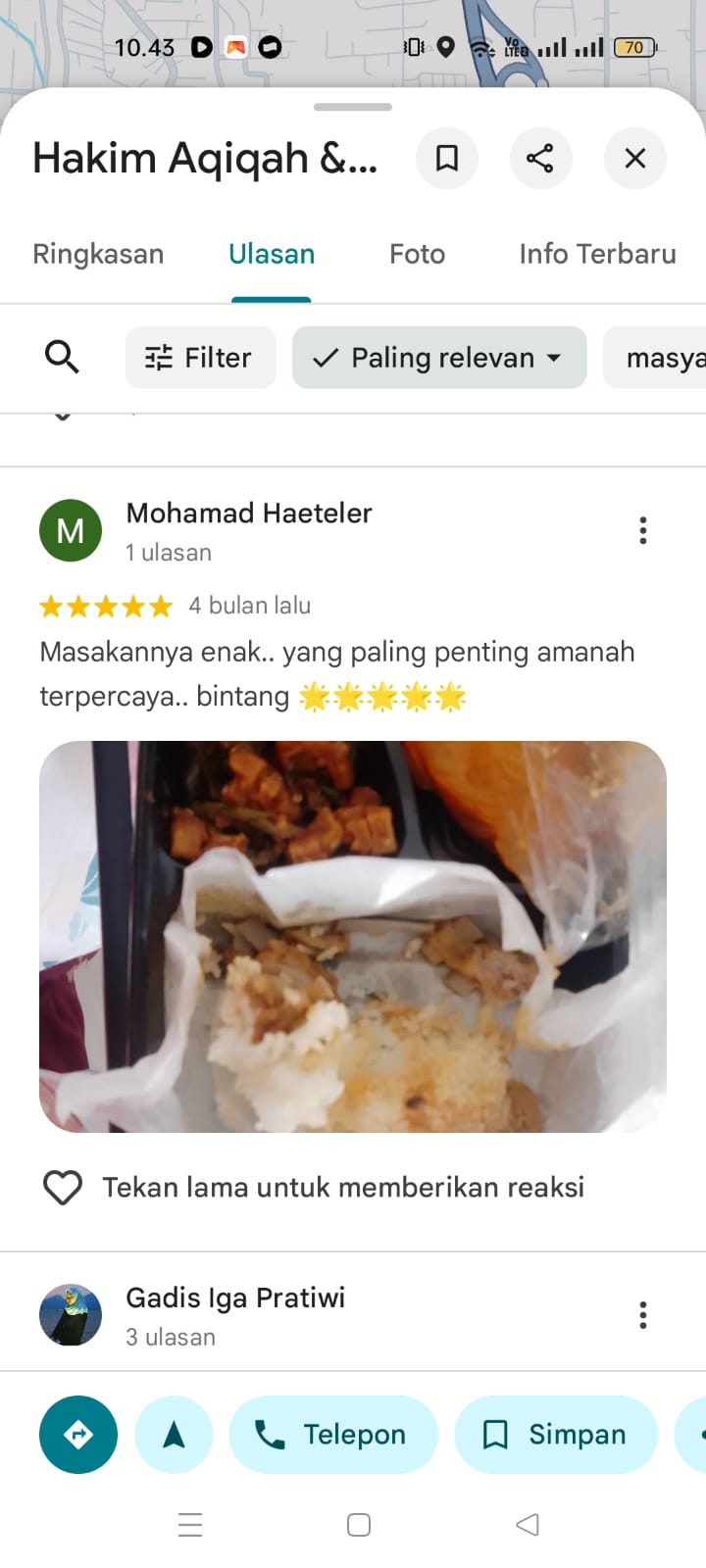 Review jujur pelanggan di Google Maps 3