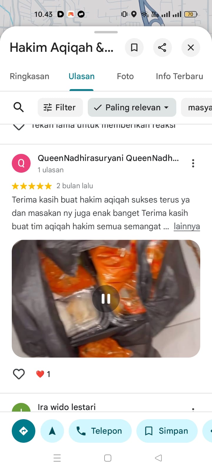 Review jujur pelanggan di Google Maps 4
